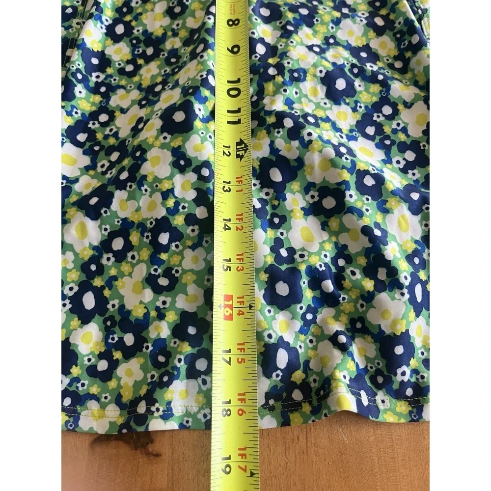 Dona Jo Athletic Skort Multicolor Floral Built In‎ Shorts Size XL Tennis Running